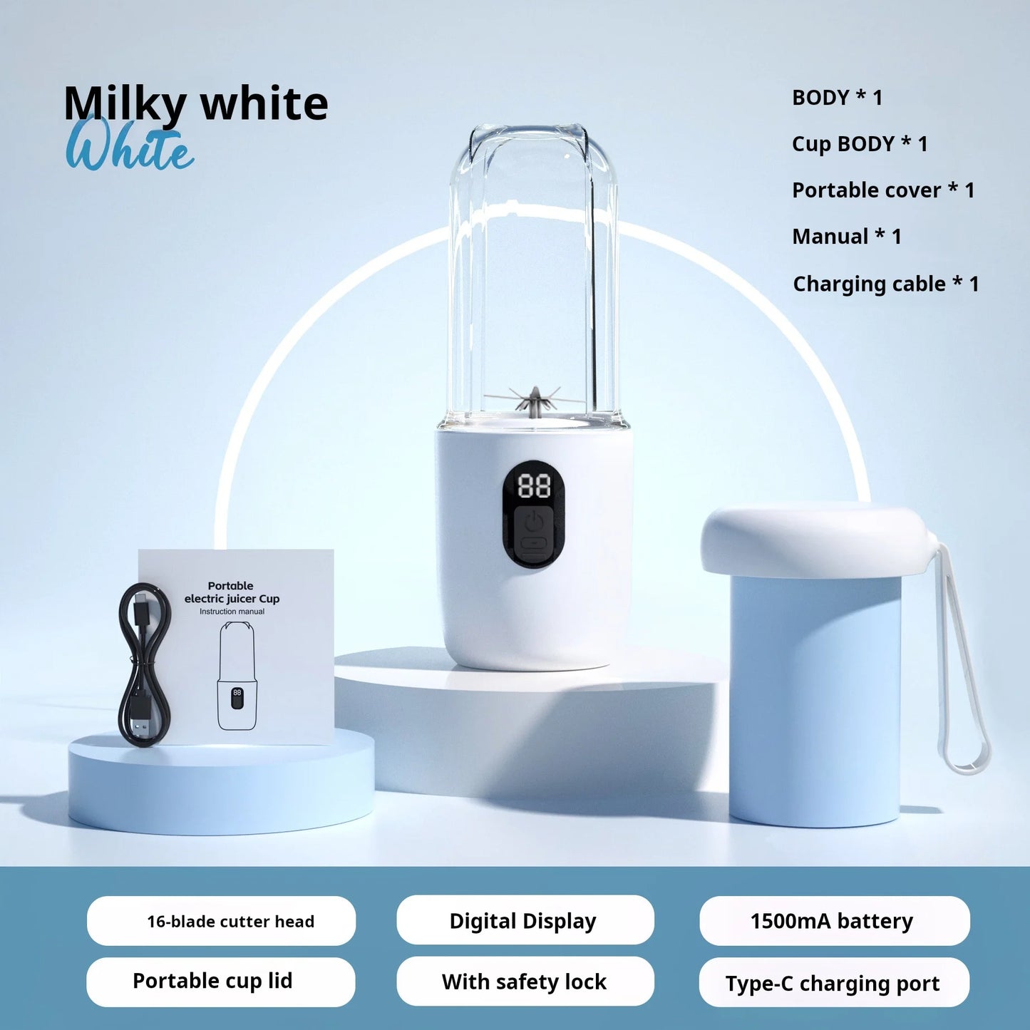 SmartBlend 500ML Portable Blender