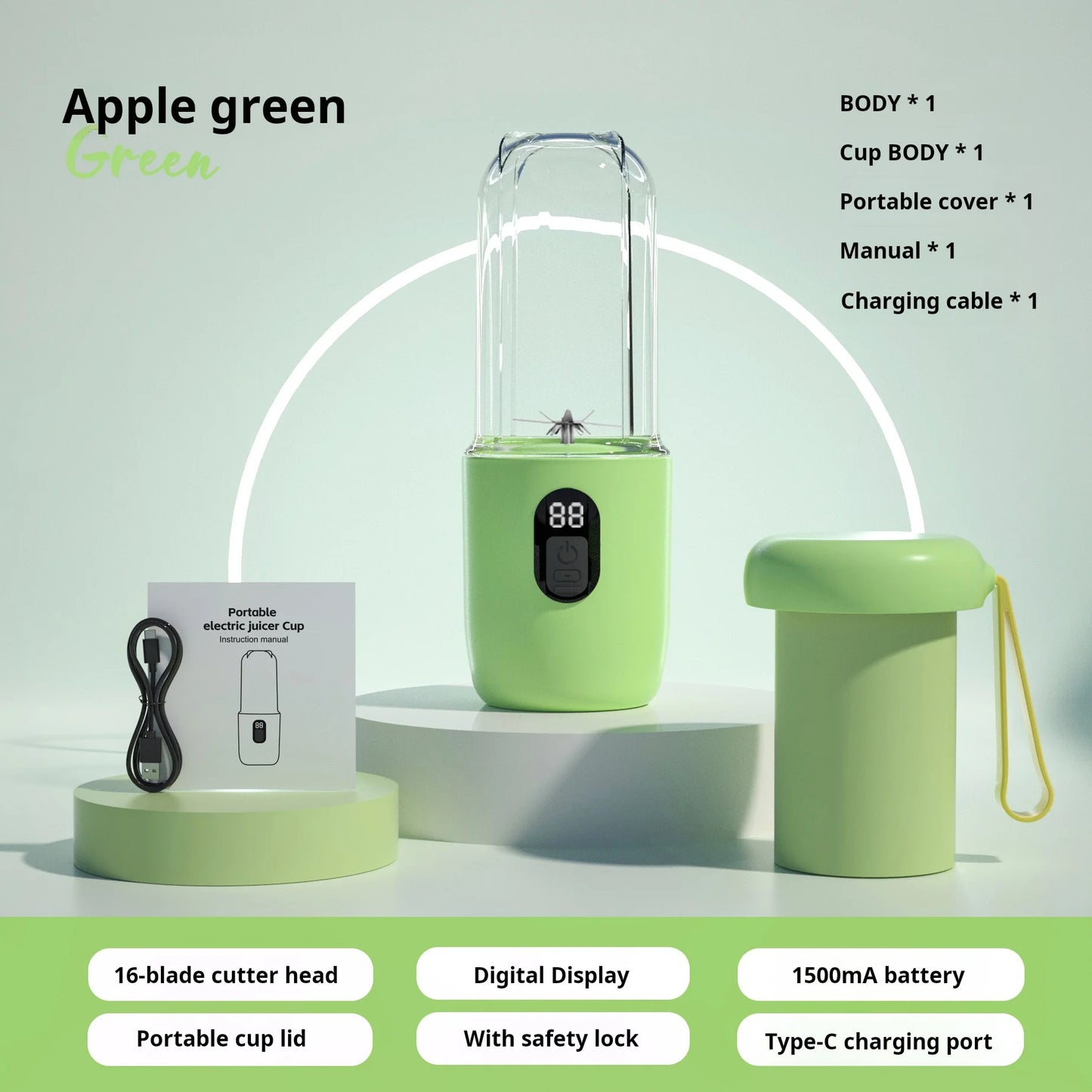 SmartBlend 500ML Portable Blender