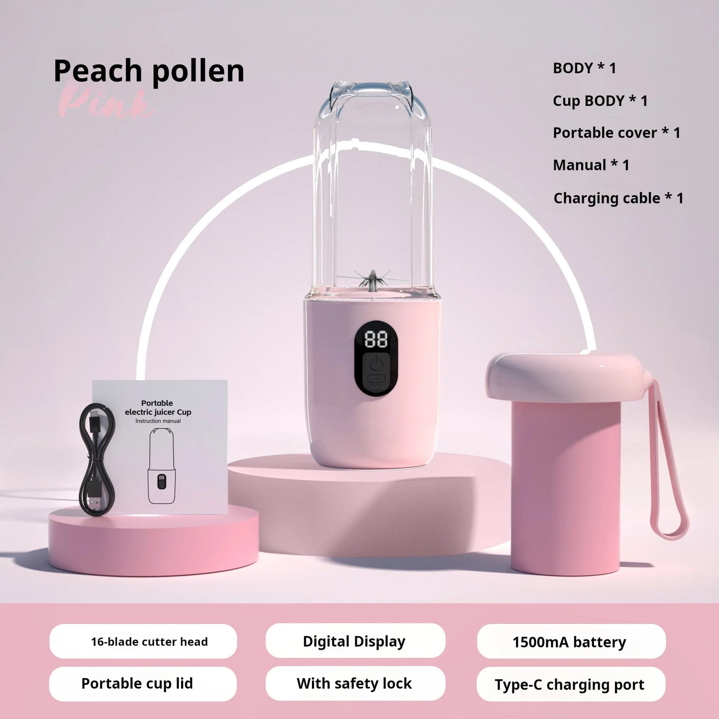 SmartBlend 500ML Portable Blender